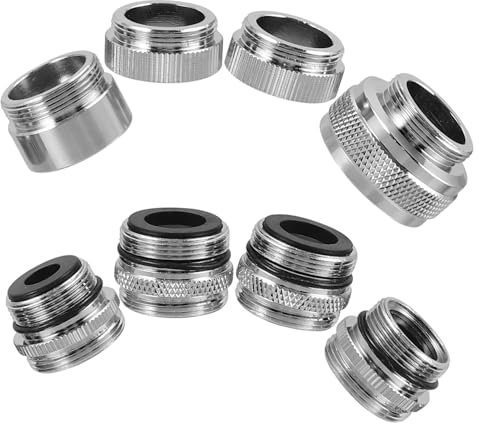 8Stücke Teiliges Küchenarmatur Adapter Set Stabiler Adapter für Gartenschlauch Langlebige Kupferkonstruktion zu Installieren Passend für Gängige Spülbecken