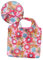 Ipetboom 2 pezzi Borsa Shopping Tote Bag Borsa Capiente e Lavabile per e Stoccaggio Design Materiale Resistente per Alimenti e Frutta Rosa con Fiori
