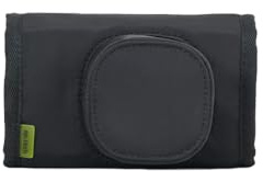 SP TECH Wrap Camera Case M – Kameratasche für Fujifilm X100 Leica D-LUX 8 Kamera Schutz mit Klettverschluss Schwarz