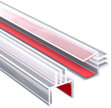 U Förmiges Dreilagiges Silikondichtmittel für Glastürfugen Wind und Wasserdichte Dichtungsleiste für Duschkabinen Im Badezimmer 10mm X 3M