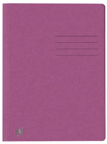 Top File + A4 Schnellhefter beidseitiges Beschriftungsfeld (violett, 10er Pack, Top File + Oxford)