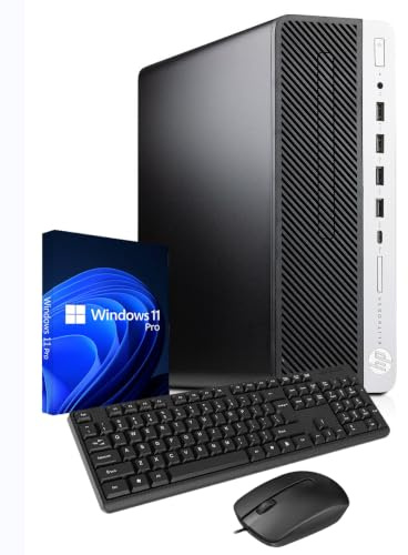 HP EliteDesk 705 G5 SFF Desktop-PC, AMD Radeon RX 550X, AMD Ryzen 7 Pro 3700, 16GB RAM, 512GB SSD, WiFi, Bluetooth, US QWERTY Tastatur, Windows 11 Pro (Generalüberholt)