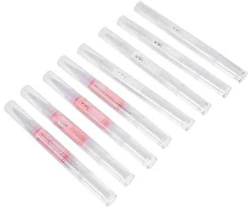 POPETPOP 8pcs Nail Essential Oil Pen for Manicure Care, Cuticle Nourishing Oil Amino Acids and Vitamin, 3ml Pen Shape, Convenient to Carry for On-the-go Nail Nourishment