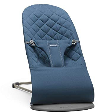 BabyBjörn Hamaca Bliss, Algodón, Acolchado clásico, Azul medianoche