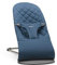 BabyBjörn Babywippe Bliss, Baumwolle, Klassische Steppung, Mitternachtsblau