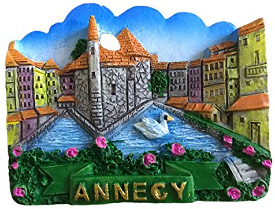 MUYU Magnet 3D-Kühlschrankmagnet, Annecy, Dekoratives Magnet, 1 Stück, Kunststoff