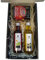 Estuche Gourmet con Pimentón de la Vera Aceite de Oliva Virgen Extra 100 ml en cristal y Botella de Vinagre de Jerez 100 ml en Caja Negra