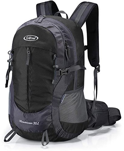 G4Free 35L Waterproof Hiking Backpack Outdoor Rucksack Trekking Daypack for Camping Hiking Backpacking Climbing with Rain Cover