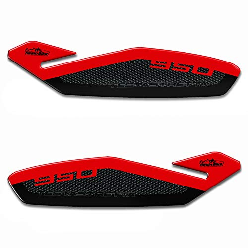 Resin Bike Adesivi Moto Compatibile con Ducati Multistrada 950 2018-2021. Protezione Paramani da Urti e Graffi. Coppia Adesivi 3D Resinati Lato Destro e Sinistro