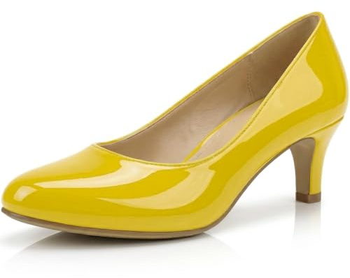 Womens Ladies Low Kitten Heels for Office, Work, Night Out and Party Court Shoes Evening Girls Comfortable Shoes Pumps with Synthetic Sole for Evening Dresses for Women UK