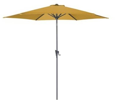 Proloisirs Parasol rond aluminium avec manivelle 3m Tilt Curry