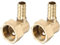 sourcing map Raccord Cannelé Tuyau Laiton Coude 10mm x G1/2 Connecteur Tuyau Femelle à écrou Pivotant pour Eau Carburant Air Paquet de 2