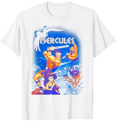 Disney Hercules Movie Poster DVD Cover Camiseta