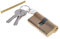 Aqbau® Schließzylinder | Profilzylinder 30/30 | Messing | Gleichschließend