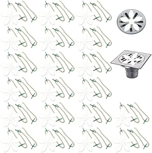 Den Haarfänger abtropfen,20 Pcs Flower Hair Catcher Duschwanne Drain,Abdeckung für Badewannen,Haarstopper zur Dusche,Entleeren von Clog Protektoren für Sinken,Werkzeug zum Entfernen von Haaren