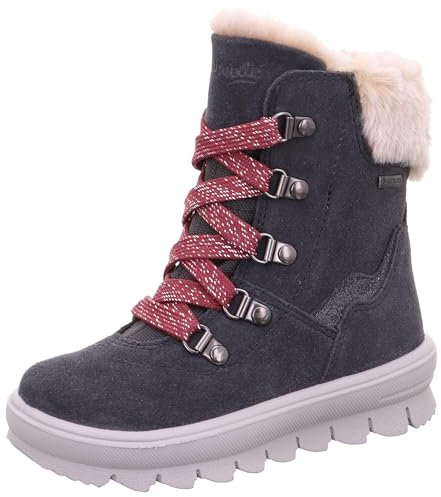 Superfit FLAVIA warm gefütterte Gore-Tex Schneestiefel, GRAU/PINK 2000, 29 EU