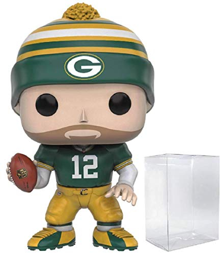 Pop Football: Packers - Wave 3 Aaron Rodgers Funko ! Vinyl-Figur (inklusive kompatibler Box-Schutzhülle)