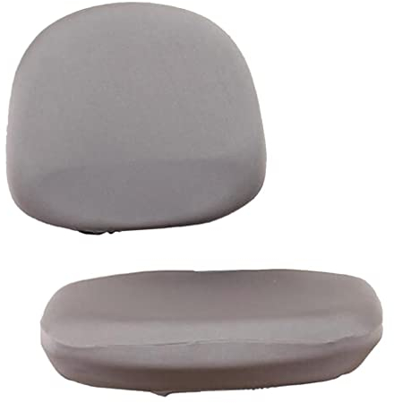 Sharplace Universelle Stretch Bürocomputer Stuhlbezüge, Drehbare Schreibtischstuhl Sitzbezüge für Esszimmer Büro Bar, Nur Bezüge, Grau