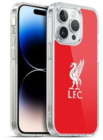 Head Case Designs Officially Licensed Liverpool Football Club White Logo In Red Liver Bird Soft Gel Case Compatible With Apple iPhone 14 Pro