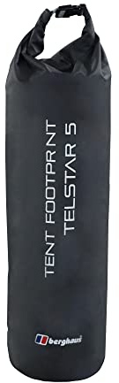 Berghaus Telstar 5 Tent Footprint with Carry Bag and Steel Pegs, Prolongs the Life of your Tent, Groundsheet Protector, Tent Accessories, Camping Equipment