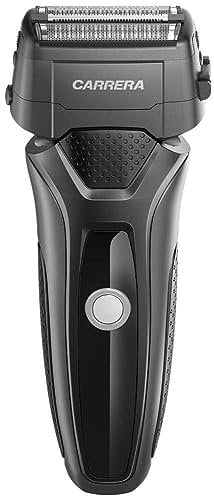 CARRERA - Bart Rasierer Herren elektrisch für [Nass- und Trockenrasur] – Präziser und ergonomisch geformter Rasierapparat mit LCD-Kontrollanzeige und Hochleistungsakku - Elektrorasierer Herren