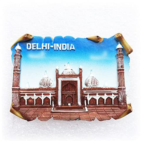 Jama New Delhi India Magnet für Küche, Kühlschrank, dekorierter Magnet