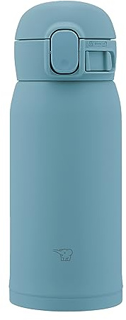 象印マホービン 水筒 シームレスせん 360ml ワンタッチ ステンレスマグ アクアグリーン パッキン一体化で洗うのは3点だけ SM-WS36-GM