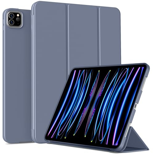 BFGTSJF Hülle für iPad Pro 11 Zoll, 4./ 3./ 2. Generation Modell 2022/2021/2020, Unterstützung Pencil 2. Aufladung, Intelligent Auto Schlafen/Wachen, Lila
