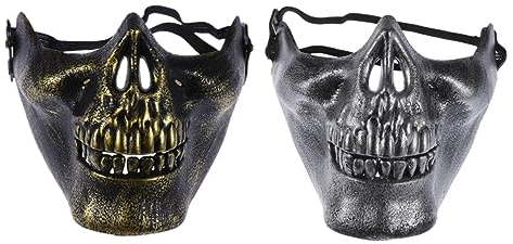 LIFKOME 2 Stück Maskerade Vollmaske Für Erwachsene Halloween Für Jungen Gruselige Skelett-abdeckung Komfortables Ergonomisches Design