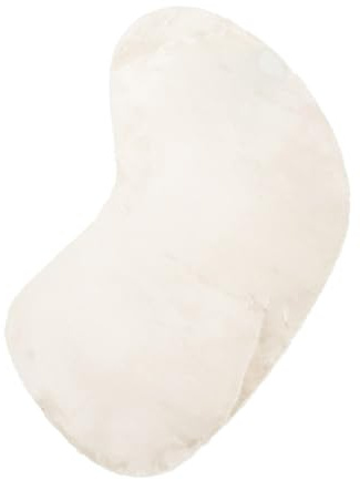 Hochflor Teppich - Comfy Supreme Ripple Creme - 60x80 cm | Einfarbig - Modern, Skandinavisch, Retro - Wohnzimmer, Esszimmer, Kinderzimmer, Schlafzimmer, Flur, Babyzimmer - Fellteppich