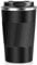 Travel Mug, Insulated Coffee Cup with Leakproof Lid, Reusable Coffee Cup Travel Mug for Hot Drink, Vacuum Stainless Steel Water Bottle, Portable Coffee Mug for Car Outdoor Picnic Office (Black)