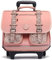 Cameleon Cartable à roulettes Rose 38cm Vintage Fantasy avec 2 compartiments - Idéal pour l'école primaire et la rentrée scolaire en CP, CE1 et CE2 pour fille et garçon