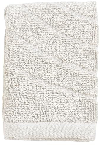Zone Denmark Time Waschlappen/kleines Handtuch, 100% Baumwolle, 30 x 30 cm, Soft Grey (Grau)