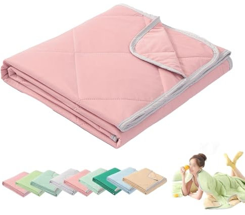 LIYGAOF Sommerdecke, Kühler Sommer, Selbstkühlende Decke, Kühldecke, Premium Sommerkühldecken, Cooling Blanket Zum Reisen Sofa Büro Betten Hause(Pink,150 * 200cm)