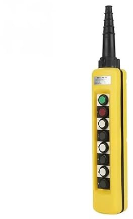 Crane Chain Hoist Push Button Switch Lifting Pendant Controller with Emergency Stop Tool(Double speed)