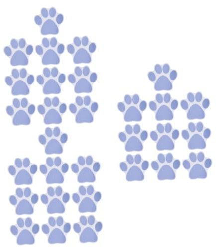 PRETYZOOM 3 Set di Adesivi per Vasca da Bagno Adesivi Decorativi per Il Bagno Non per Bambini Set di Adesivi con Impronte di Zampe 10 Pezzi*3