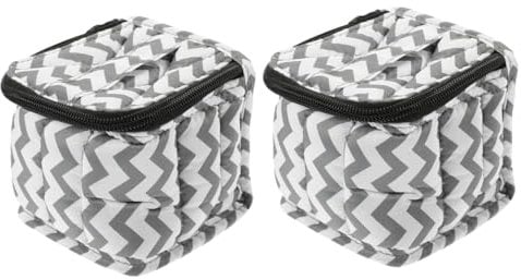 Healeved 6pcs Nail Polish Organizer Case Storage Bag Robust Material Zipper Closure Essential Oil Bottle Holder Compact Portable