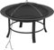PQXQZ Brasero Exterior Jardin Brasero Exterior de 28 Pulgadas con Pantalla Antichispas Fire Pit Outdoor para Chimeneas de Exterior de Leña