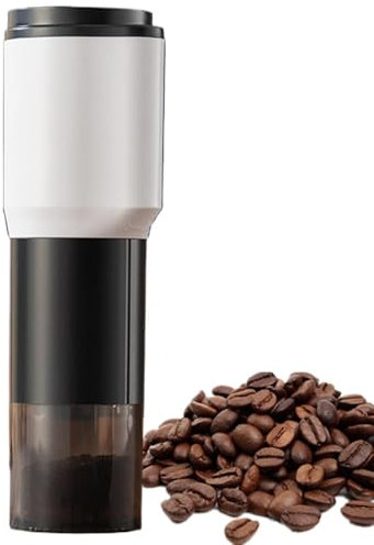 Cordless Coffee Grinder, Coffee Mill Portable, Electric Coffee Mill, Travel Coffees Grinder, Portable Electric Burr Coffees Grinder Rechargeable with Adjustable Settings Compact Cordless Mills