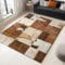 The Carpet Dunkelgelb Design ideal Drucken Patchwork-Teppich Wohnzimmer Esszimmer und Außenbereich In- und Outdoor Teppich 180 x 250 cm