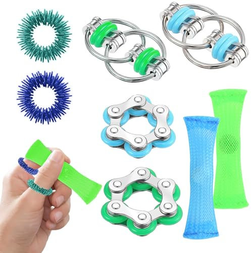 8 Piezas Antiestres Juguetes Ansiedad Alivio del Estrés Juguete Mejora el Enfoque Fidget Toy Tdah Juguetes para Niños Adultos Pacientes Ansiosos Alta Presión de Trabajo
