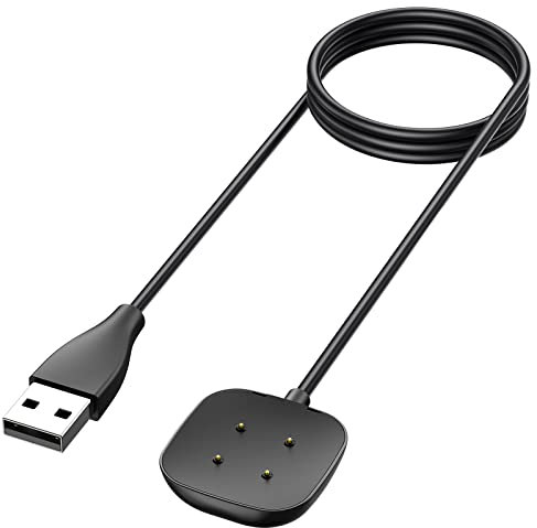 Caricatore per Fitbit Versa 3 /Versa 4, USB Caricabatterie Magnetico con Cavo di Ricarica USB da 100CM per Fitbit Versa Sense/Sense 2