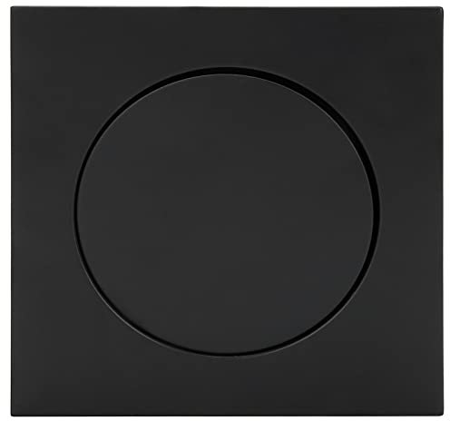 Messing-Bodenablauf mit Sprungfunktion, Schnelles Auslaufen, Geruchsdicht, 99% Haushaltsüblich, Einfache Reinigung, 10 X 10 Cm, Messingkern, Sprung-Duschablauf, (schwarzer