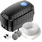 SunSun CAP-20 Sauerstoffpumpe 8 W, Luftpumpe für 8 m³ Aquarium und Gartenteich, Teichbelüfter 13 l/min mit 4 Luftausgängen, Belüftungspumpe mit 2X Luftstein und 2X Rückschlagventil