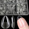 600Pièces Faux Ongles, Capsule Americaine Ongle, 12 Tailles Capsules Ongles pour Ongles Gel, Kit Ongle Capsule pour Manucure, DIY