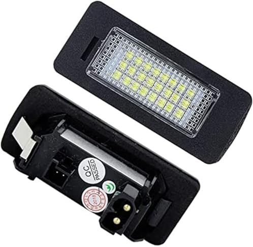 Vuzmode 2Pcs LIGHT Number Plate License Plate Light Lamp, for BMW, E39 M5 E70 E71 X5 X6 E60 M5 E90 E92 E93 M3 License Plate Bulb