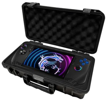 JYGamhanbil Custodia Trasporto Rigida Borsa Copertura Impermeabile per MSI Claw A1M Console Gaming PC Portatile 7 2024,Grande Capacità Borsa Portaoggetti per MSI Claw Dock,Caricabatterie,Accessori