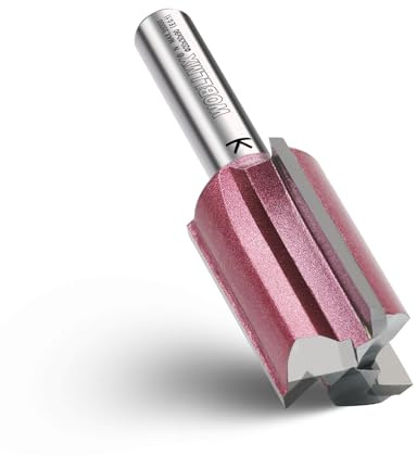 WOBLLMX Fraise à rainurer à 3 lames - Tige de 8 mm - Diamètre : 20 mm - Longueur de travail : 30 mm - En métal dur professionnel - Fraise à rainurer standard pour bois, panneau dense - Accessoires