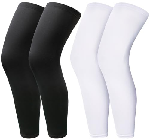 EOGRFW 2Pairs Leg Sleeves,black and white