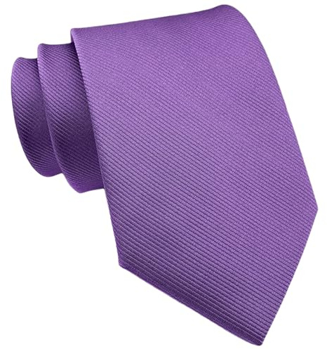 marysgift Krawatten für Herren Einfarbig 8cm Krawatte Formelle Elegante für Geschäft Hochzeit Büro oder Festliche Veranstaltunge 146cm 1-512 Lila